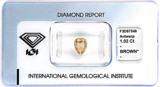Foto 1 - Diamant 1,02ct Tropfen Birnkern Schliff Pear Cut, D5058
