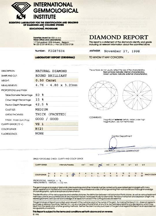 Foto 9 - Top Diamant, Top Gutachten IGI, 0.50ct Weiss VS1, D5526