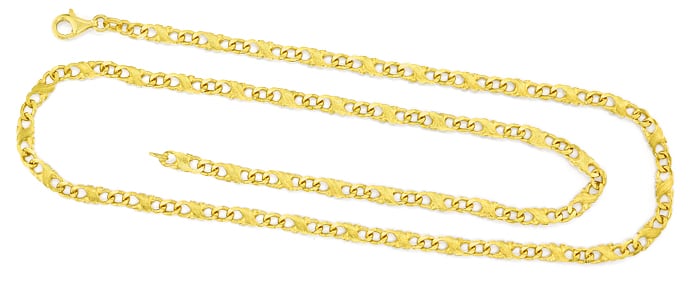 Foto 1 - Dollar-Goldkette 60cm lang in massiv Gelbgold, K3451