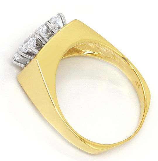 Foto 3 - Diamantring mit 1ct Lupenreinen Brillanten Bicolor Gold, S3366