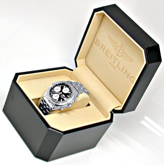 Foto 5 - Breitling Chronomat Hr Uhr Stahl Pilotband Topuhr Neuz., U1008
